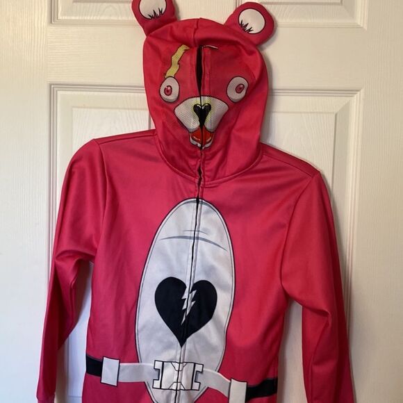 Fortnite Cuddle Team leader Zip Up- pink bear- size medium - Picture 4 of 14